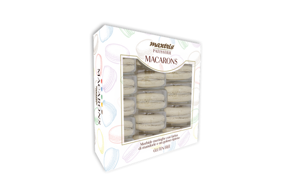 Maxtris Macarons Box Nocciola, confezione da 15