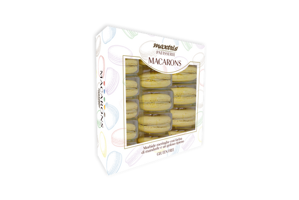 Maxtris Macarons Box Limone, confezione da 15