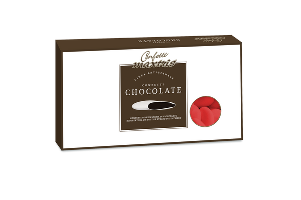 Dragées au chocolat rouge