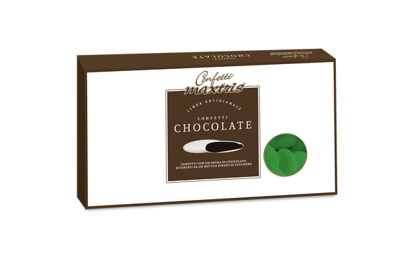 Grüne Schokoladendragees