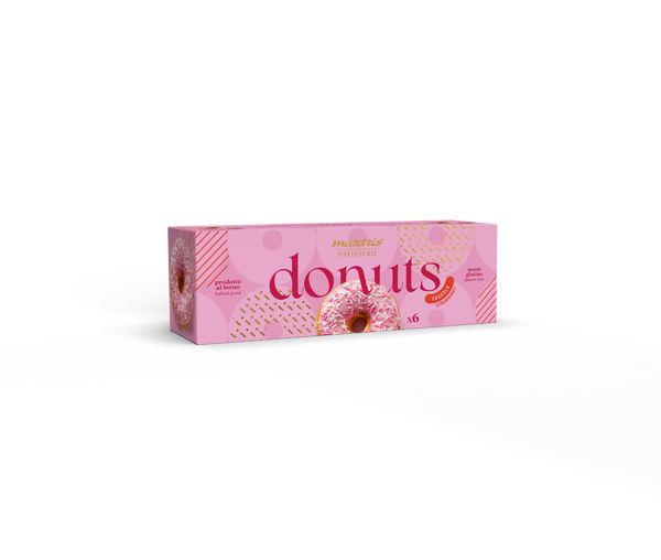Maxtris Donuts  Fragola, confezione da 6