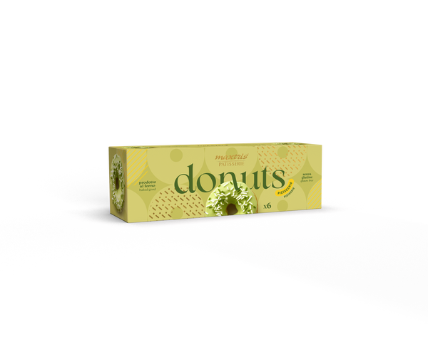 Maxtris Donuts Pistacchio, confezione da 6