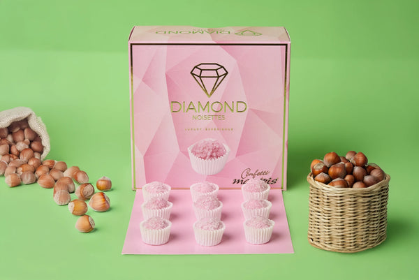Vassoio DIAMOND Noisettes Rosa