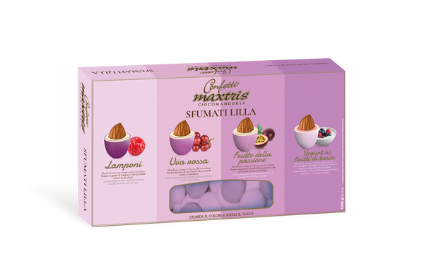 CONFETTI MANDORLA E CIOCCOLATO GUSTI ASSORTITI ROSA Scatola gr. 500